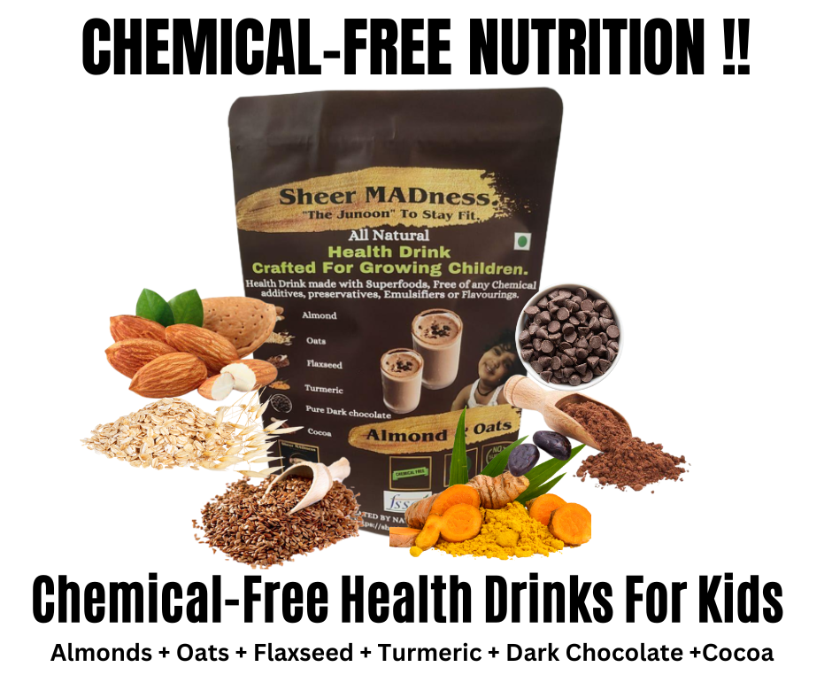 Health Drinks for Kids From Sheer MADness, Almond & Oats.