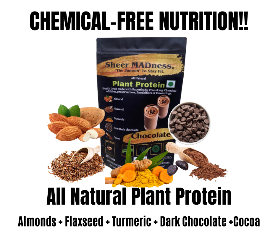 Plant protein-chocolate, Desi Protein from Sheer MADness.