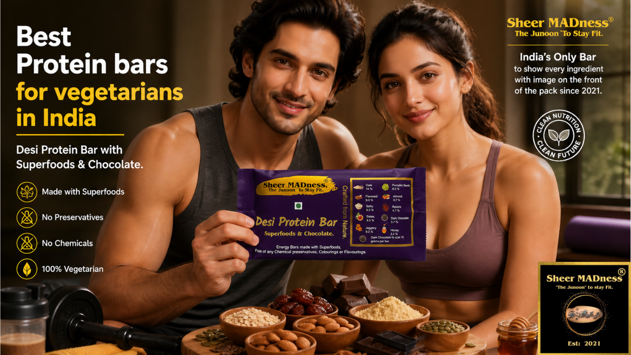 Best Protein bars for vegetarians in India